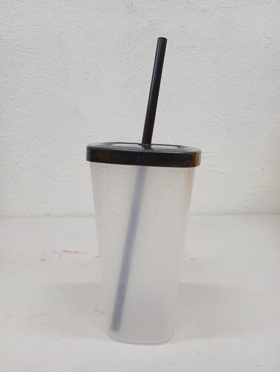 VASO CUADRADO GLITTER